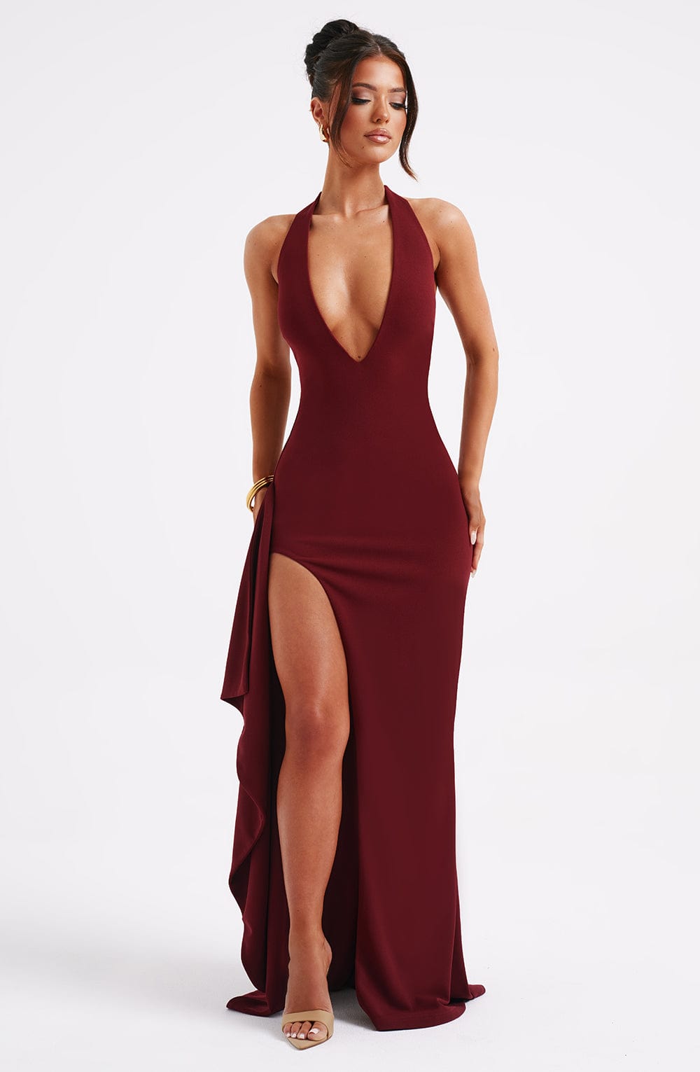 Francoise Royale Maxi Dress - Wijnrood