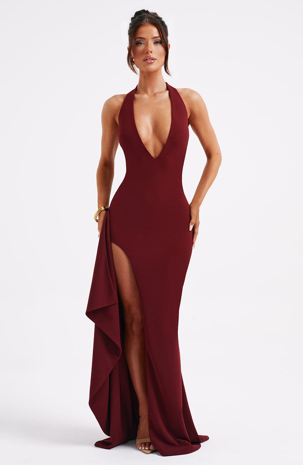 Francoise Royale Maxi Dress - Wijnrood